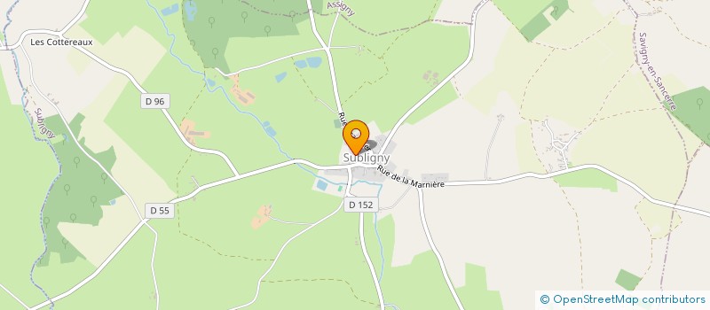 localisation de l'entreprise AMOTIMA  SUBLIGNY