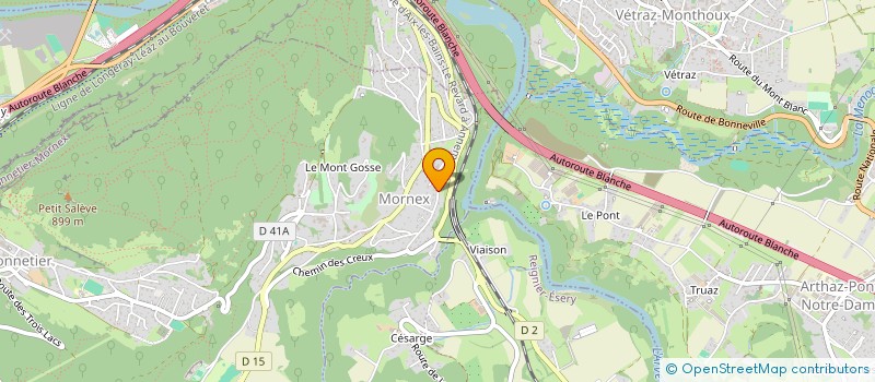 localisation de l'entreprise AMOUDRUZ 1  MONNETIER-MORNEX