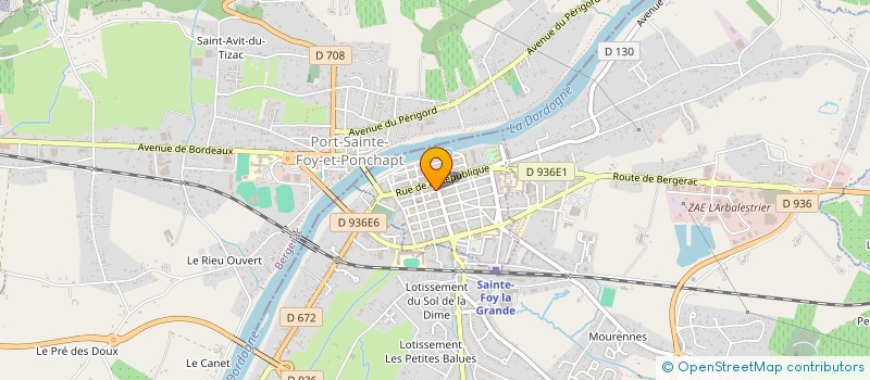 localisation de l'entreprise AMOUR DE FLEURS à SAINTE-FOY-LA-GRANDE