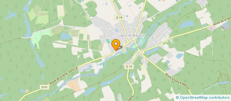 localisation de l'entreprise AMOUR DE MAI à LIGNY-LE-RIBAULT
