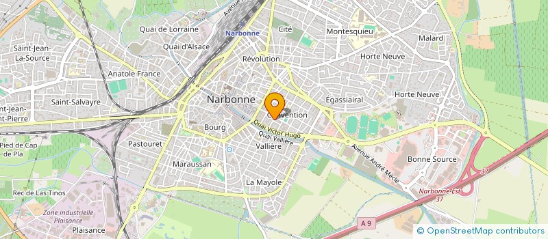 localisation de l'entreprise AMOUR ET PARTAGE SANS FRONTIERES  NARBONNE