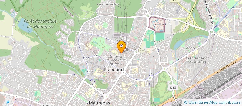localisation de l'entreprise AMOUR & SPORT à ELANCOURT