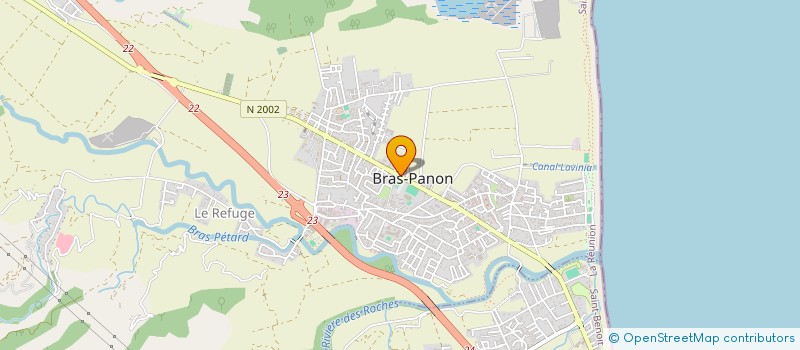 localisation de l'entreprise AMOURDOM ARCS à BRAS-PANON