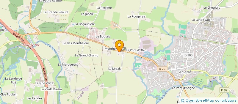 localisation de l'entreprise AMOURIAUX  ACIGNE