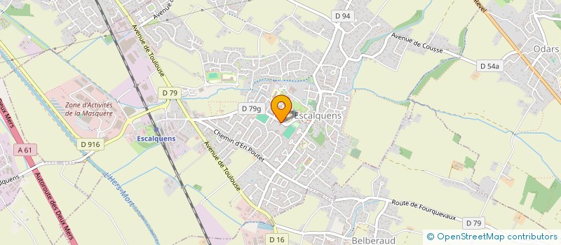 localisation de l'entreprise AMOUROUX FRERES à ESCALQUENS