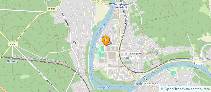 localisation de l'entreprise AMOURS ET PREEL  CHAMPAGNE-SUR-SEINE