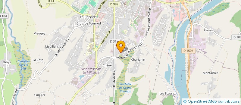 localisation de l'entreprise AMOUSSOU GD  BELLEY