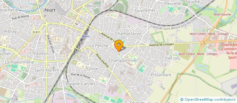 localisation de l'entreprise AMOUZOU LAFFAIRE  NIORT
