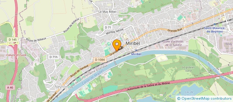 localisation de l'entreprise AMOVIBLE  MIRIBEL