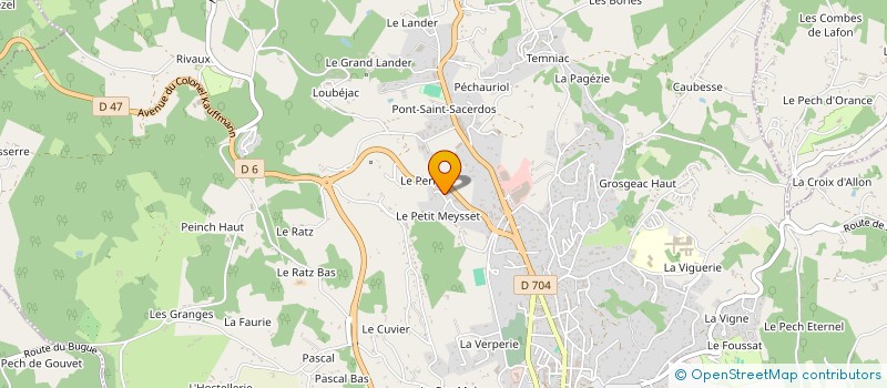localisation de l'entreprise AMOWATT à SARLAT-LA-CANEDA
