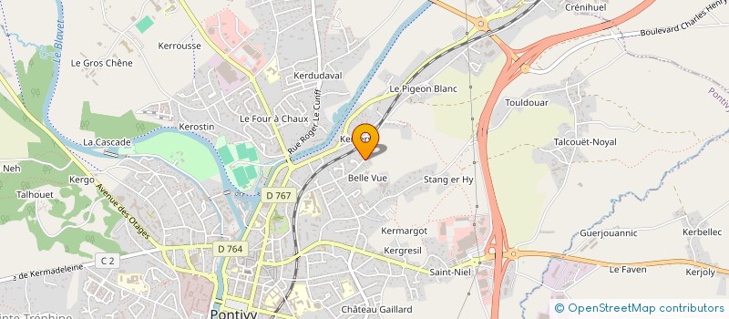 localisation de l'entreprise AMOXENS-SOPHROLOGIE  PONTIVY