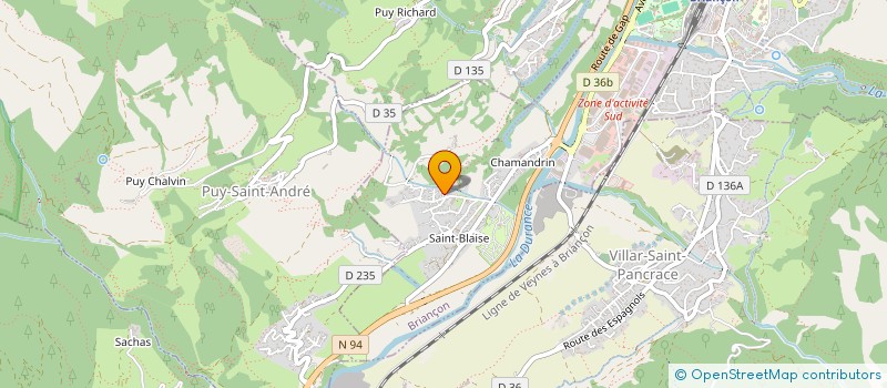 localisation de l'entreprise AMOYEL YOHAN  BRIANCON