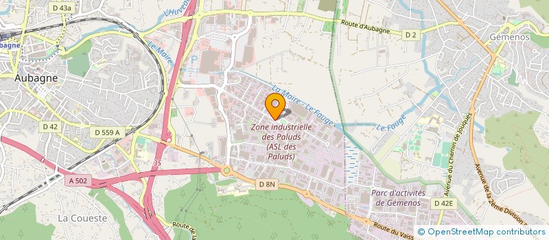 localisation de l'entreprise AMP  AUBAGNE