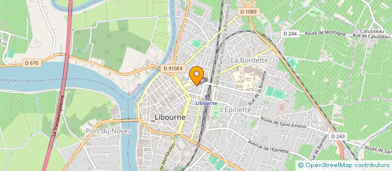 localisation de l'entreprise AMP à LIBOURNE