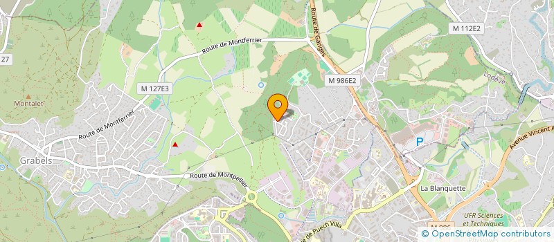 localisation de l'entreprise AMP  GRABELS