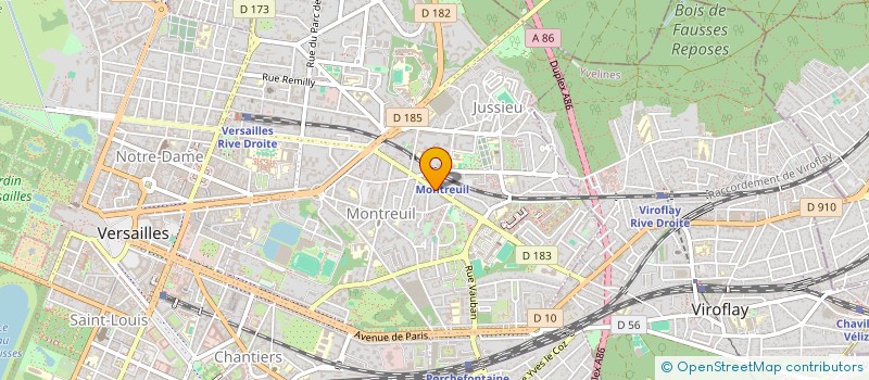 localisation de l'entreprise AMP à VERSAILLES