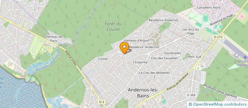 localisation de l'entreprise AMP à ANDERNOS-LES-BAINS