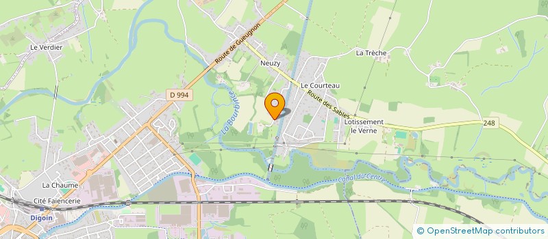 localisation de l'entreprise AMP  DIGOIN