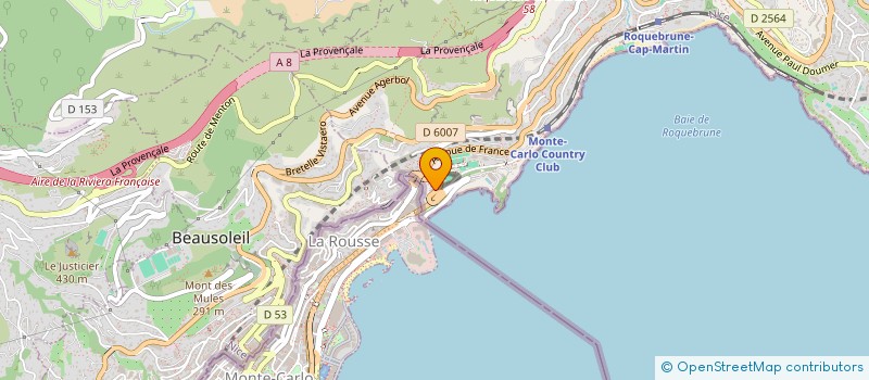 localisation de l'entreprise AMP  ROQUEBRUNE-CAP-MARTIN