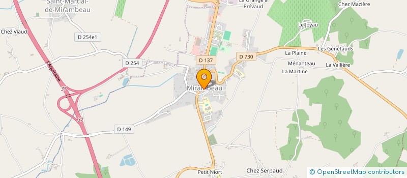 localisation de l'entreprise AMP  MIRAMBEAU