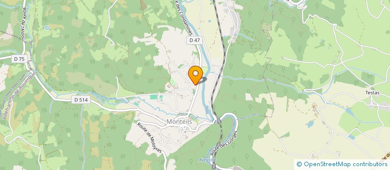 localisation de l'entreprise AMP-CMP  MONTEILS