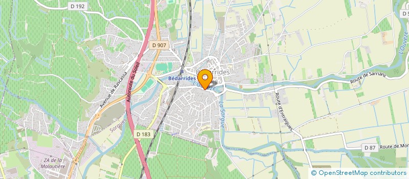 localisation de l'entreprise AMP CONCEPT BOIS  BEDARRIDES