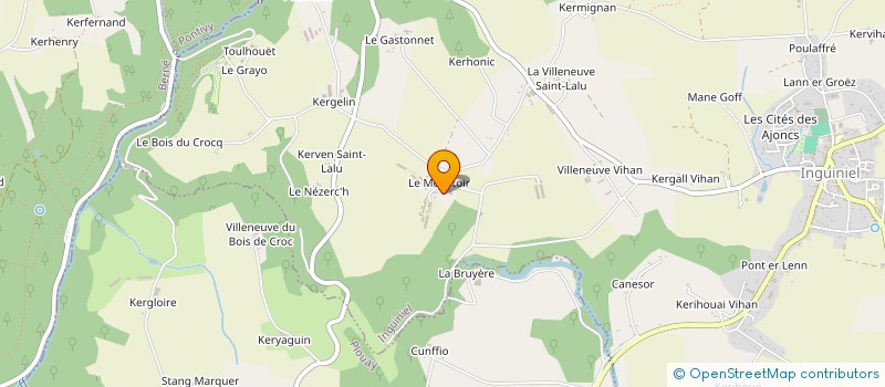 localisation de l'entreprise AMP ELECTRICITE  MELGVEN