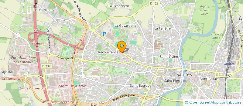 localisation de l'entreprise AMP INVEST  SAINTES