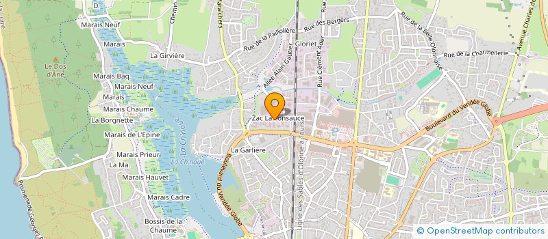 localisation de l'entreprise AMP INVESTISSEMENT à LES SABLES D'OLONNE