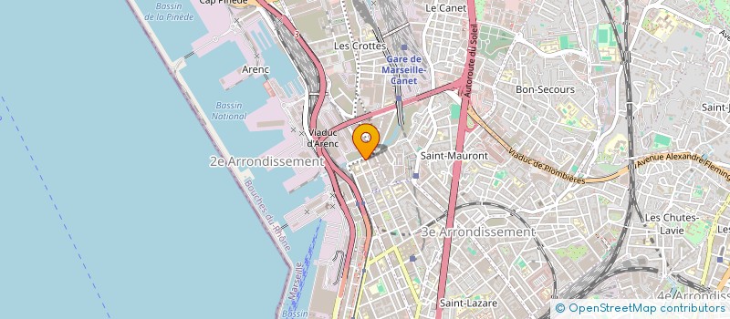 localisation de l'entreprise AMP TRANSPORTS INTERNATIONAUX à MARSEILLE