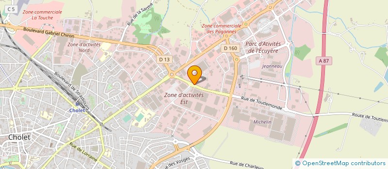 localisation de l'entreprise AMPA 2P à CHOLET