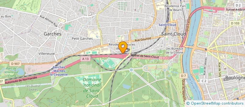 localisation de l'entreprise AMPARTIZ à SAINT-CLOUD