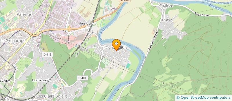 localisation de l'entreprise AMPB à CHALEZEULE