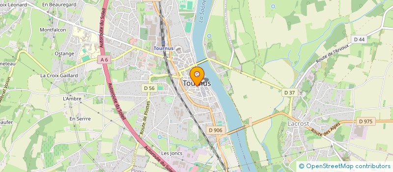 localisation de l'entreprise AMPCS AISSANI MALIK PLOMBERIE CHAUFFAGE SANITAIRE à TOURNUS