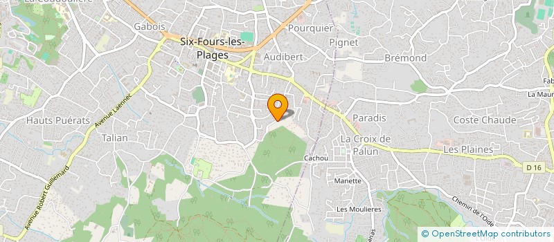 localisation de l'entreprise AMPDS.COM à SIX-FOURS-LES-PLAGES