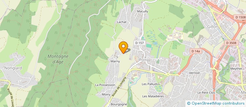 localisation de l'entreprise AMPEG  POISY