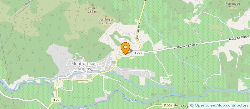 localisation de l'entreprise AMPELIDE à MONTFORT-SUR-ARGENS