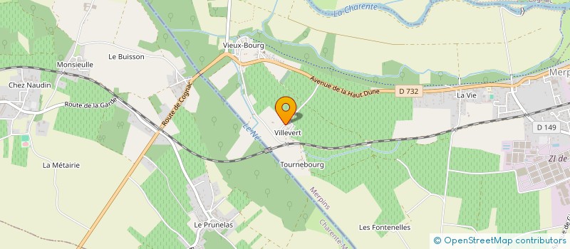 localisation de l'entreprise AMPELOS  MERPINS