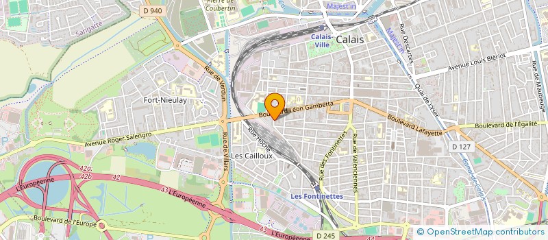 localisation de l'entreprise AMPERE  CALAIS