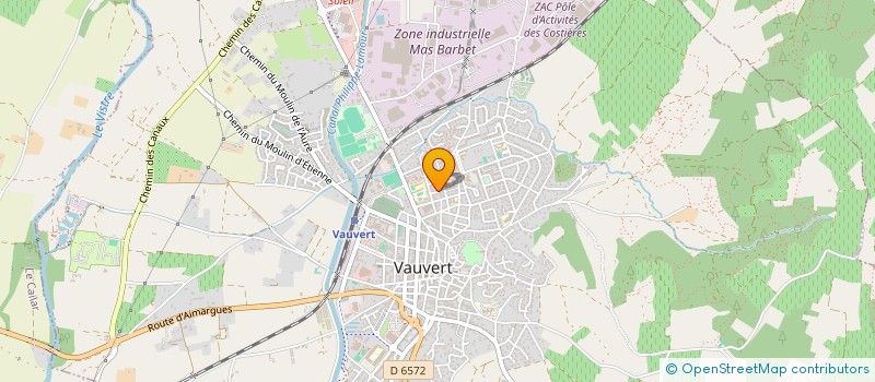 localisation de l'entreprise AMPERE  VAUVERT