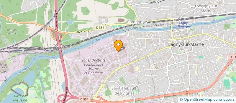 localisation de l'entreprise AMPERE  LAGNY-SUR-MARNE