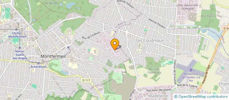 localisation de l'entreprise AMPERE à MONTFERMEIL