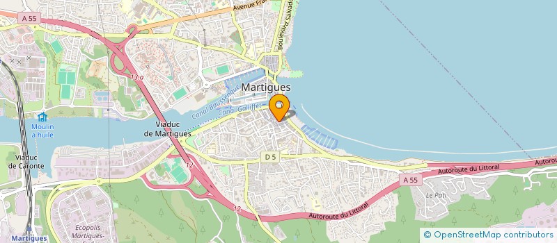 localisation de l'entreprise AMPERE à MARTIGUES
