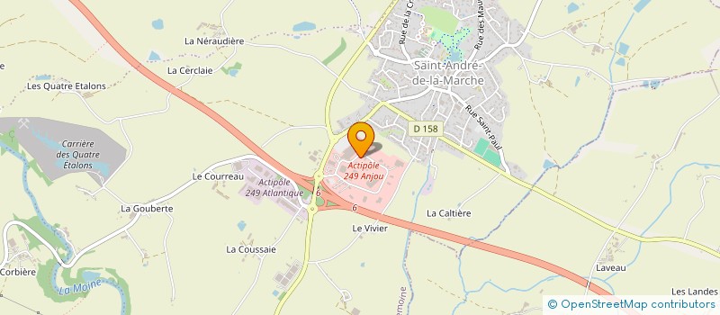 localisation de l'entreprise AMPERE à SEVREMOINE