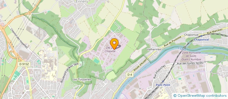 localisation de l'entreprise AMPERE 95  ENNERY