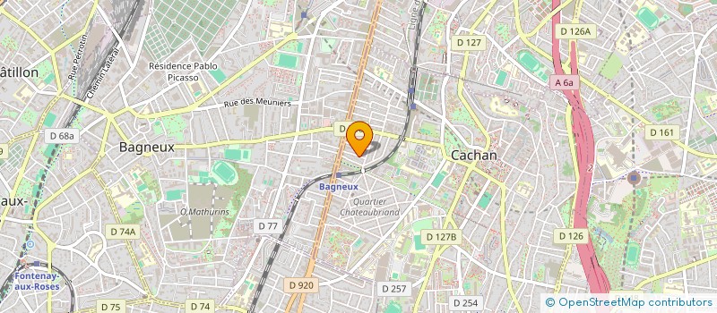 localisation de l'entreprise AMPERE  CACHAN