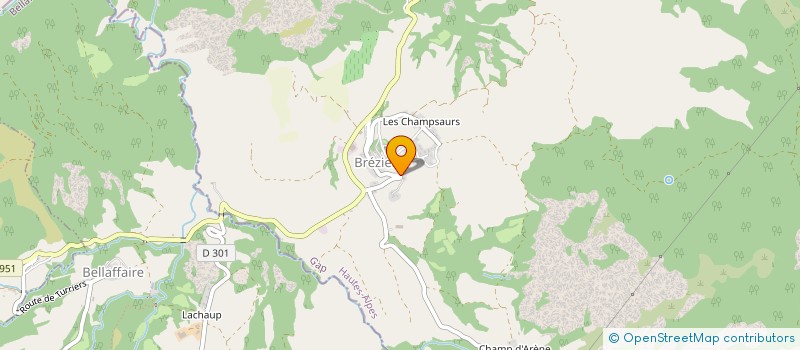 localisation de l'entreprise AMPERE'ALPES à BREZIERS