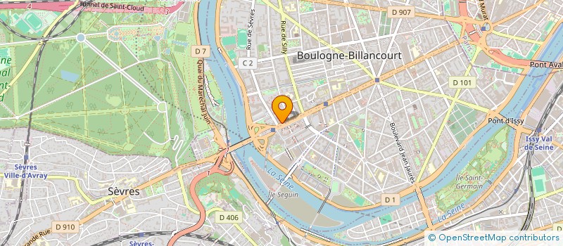 localisation de l'entreprise AMPERE CLEON  BOULOGNE-BILLANCOURT