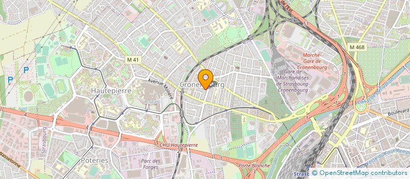 localisation de l'entreprise AMPERE ELECTRICITE à STRASBOURG