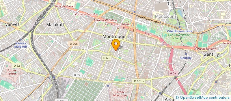 localisation de l'entreprise AMPERELEC à MONTROUGE